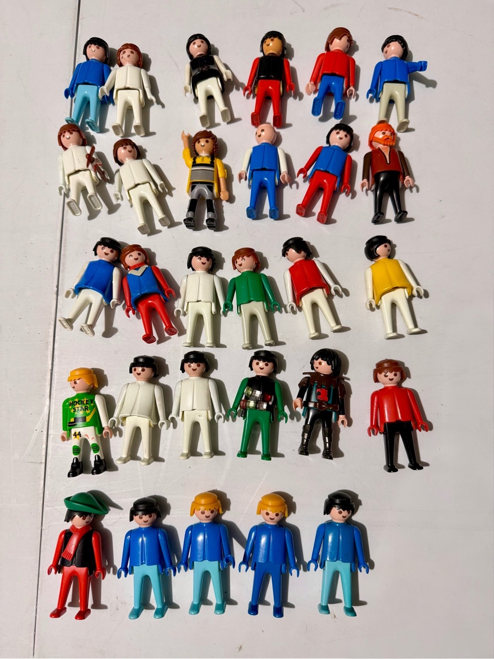 Assorted Kids Toy Figures - Mixed Colors (Blue, Red, White, Green, Yellow)